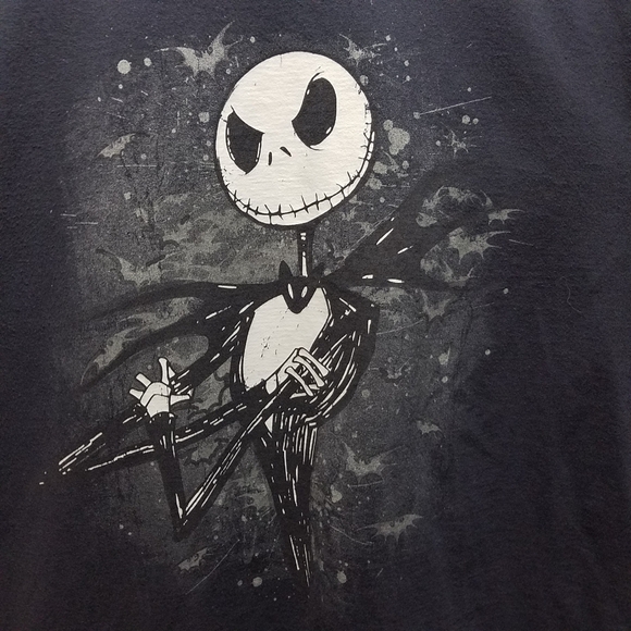 Disney Nightmare Before Christmas Jack Skellington 2XL Black Graphic Tee - Picture 3 of 5
